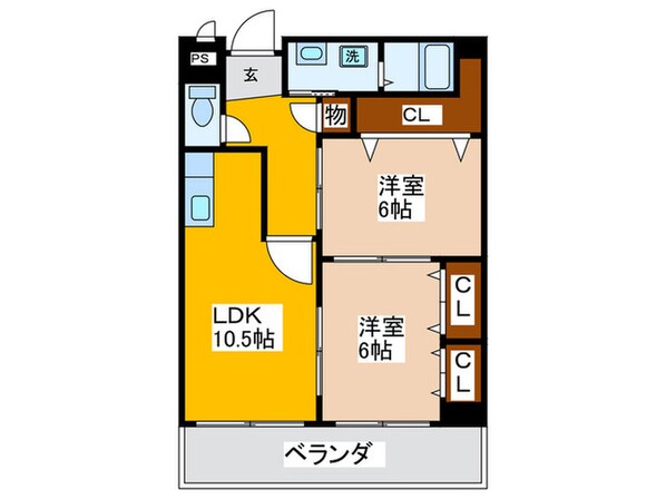 ルミナール南堀江の物件間取画像